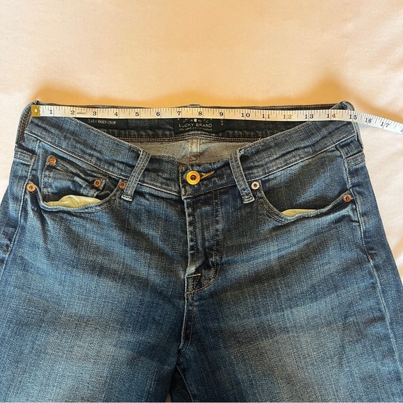 Lucky Brand Easy Rider Straight Cropped Jeans size 28/6 - Picture 4 of 7